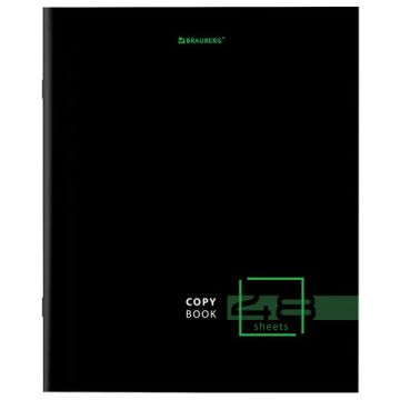 Тетрадь 48л А5 линия скоба Dark BRAUBERG 1/10/100