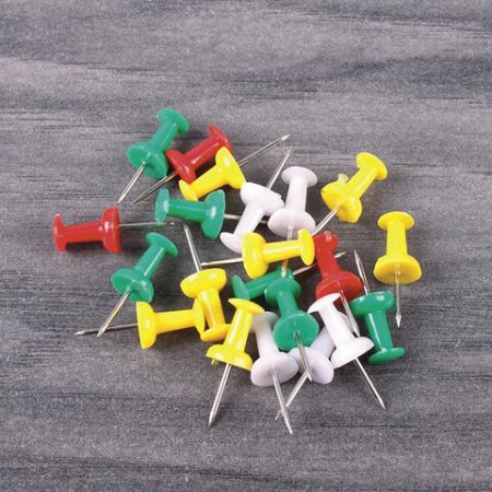 Силовые кнопки-гвоздики цветные 50шт Brauberg 1/24