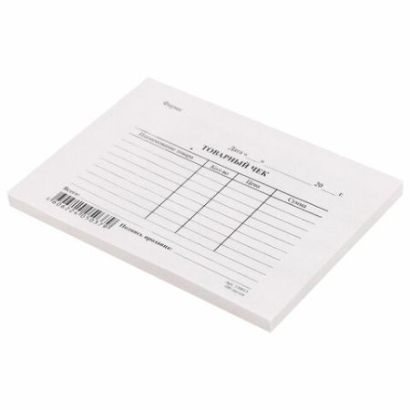 Бланк Товарный чек (100) 1/40