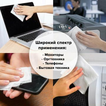 Салфетки для экранов всех типов и пластика универсал. STAFF EVERYDAY,13х15см,туба 100шт,влаж.,511518