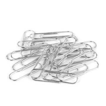 Скрепки 33мм 100шт оцинкованные STAFF в картонной коробке 1/10