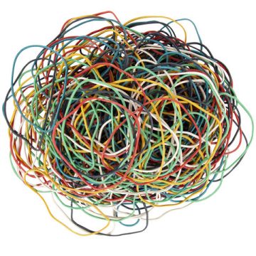 Резинка банк 200гр 60мм цветная  BRAUBERG 1/5/100 (Клиент)