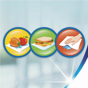 Полотенца бумажные бытовые рулон 2-сл (4х14м) белые ZEWA 1/4 (клиент)