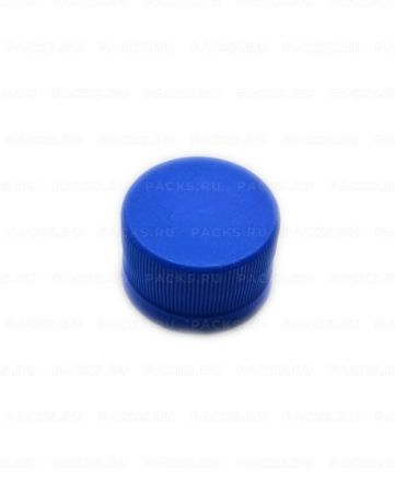 ПЭТ крышка для бутылки 48мм синяя 1/1