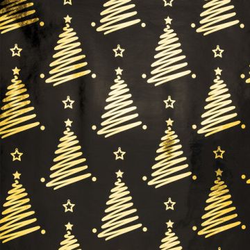 НГ Бумага упаковочная 70х100см ЗОЛОТАЯ СКАЗКА Winter с эффектами ассорти 1/30