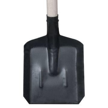 Лопата совковая 230х270мм с ребрами жесткости высота 145 см деревян. черенок 1/1