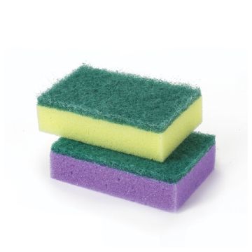 Губка для посуды (10шт) Офисмаг MAXI поролон/абразив (в27хш96хг64мм) 1/36