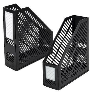 Лоток вертикальный для бумаг 90мм сетчатый сборный черный BRAUBERG Office-Expert 1/48 (Клиент)