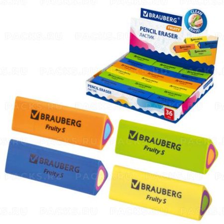 Ластик 45х15х15мм термопластичная резина BRAUBERG 1/36