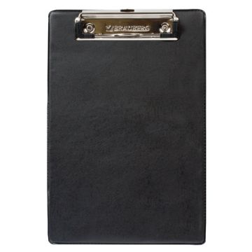 Доска-планшет с прижимом А5 158х230мм картон/ПВХ черная BRAUBERG NUMBER ONE А5 1/12 (Клиент)