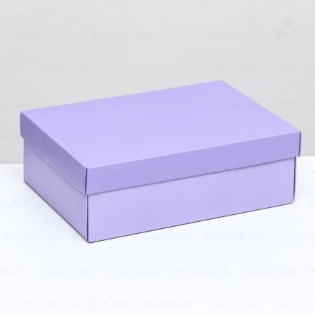Подарочная коробка 21х15х7см лавандовая 5/225
