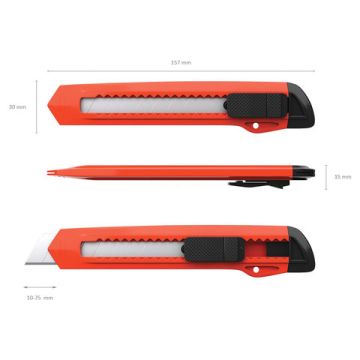 Нож канцелярский 18мм фиксатор (Клиент)