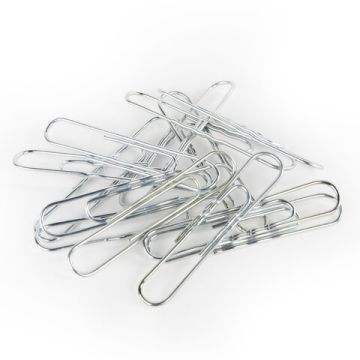 Скрепки 50мм 50шт оцинкованные гофрированные BRAUBERG 1/10/300 (Клиент)