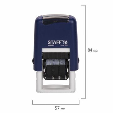 Датер-мини STAFF месяц буквами оттиск 22х4 мм Printer 7810 1/10