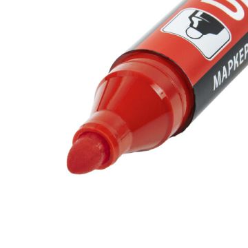 Маркер перманентный ULTRA MARKER, КРАСНЫЙ, 3,5 мм, с клипом, BRAUBERG 1/12 (Клиент)