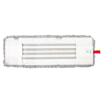 Насадка МОП плоская 40х11см ЛАЙМА EXPERT карманы/уши, микрофибра/хлопок ворс 3,5см  1/100 (клиент)