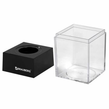 Скрепочница магнитная с 50 никелированными скрепками 28мм BRAUBERG 1/70 nelK (клиент)