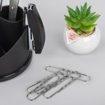 Скрепки 78мм 50шт оцикованные гофрированные BRAUBERG 1/10/100 (Клиент)