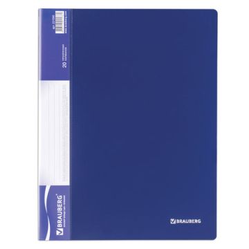 Папка 20 вклад торц карман с бум встав BRAUBERG 