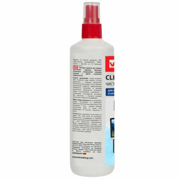 Чистящая жидкость-спрей BRAUBERG для экранов мониторов и оптич. поверх. 250 мл 1/24
