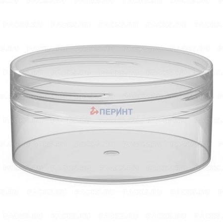 Банка с резьбой 150мл d-89 б/кр прозрачная Шарм 150/89 Перинт (крышка 446339) 450/225