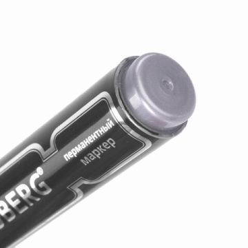 Маркер перманентный черный 5мм круглый наконечник Neo BRAUBERG 1/12/1152