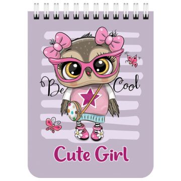 Блокнот 40л А6 108х145мм клетка гребень Зверята BRAUBERG 1/6/96