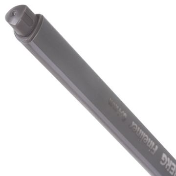 Ручка капиллярная (линер) BRAUBERG Aero, СЕРАЯ, трехгранная, металлич. наконечник, 0,4мм, 142258