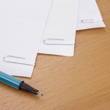 Скрепки 50мм 50шт большие оцинкованные в картонной коробке STAFF 1/10/300