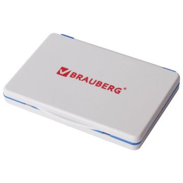 Штемпельная подушка синяя 100х80мм BRAUBERG 1/12