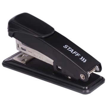 Степлер №24/6 26/6 до 20л металлический черный Manager STAFF 1/12/120