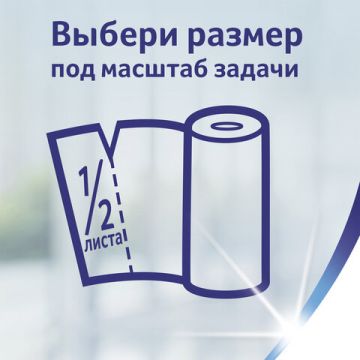 Полотенца бумажные бытовые рулон 2-сл (4х14м) белые ZEWA 1/4 (клиент)