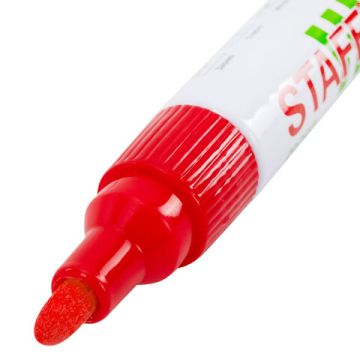 Маркер-краска лаковый красный 2-4мм нитро-основа STAFF PROFIT 1/12