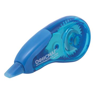 Корректирующая лента 5мм х 6м синий корпус в блистере ОФИСМАГ 1/12/432 (Клиент)