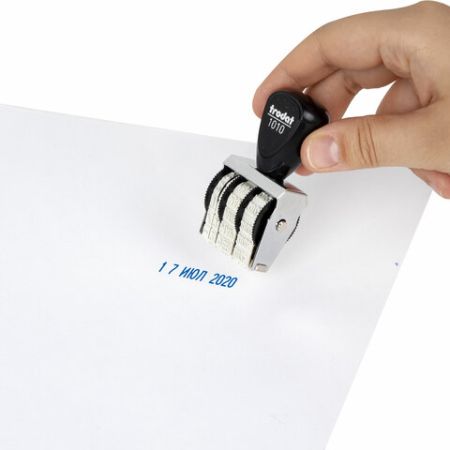 Датер ручной ленточный оттиск 25х4мм месяц буквами TRODAT 1010 78471 (клиент)