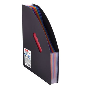 Лоток-органайзер вертикальный для бумаг 13 отд BRAUBERG DOCS А4 черный 1/18 (Клиент)