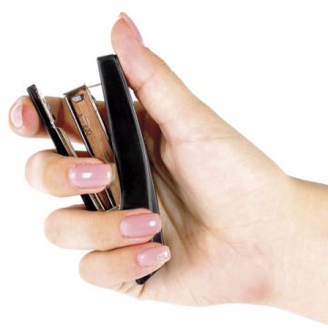 Степлер №10 STAFF Basic, до 10 листов с антистеплером черный 1/24/240