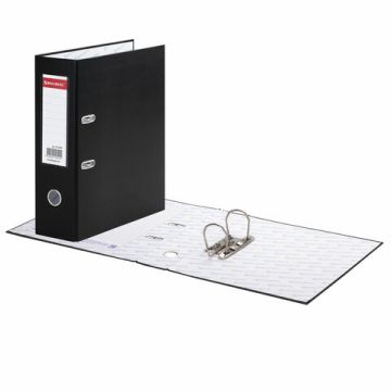 Папка-регистратор А4 90мм BRAUBERG с покрытием из ПВХ черная 1/12 (клиент)