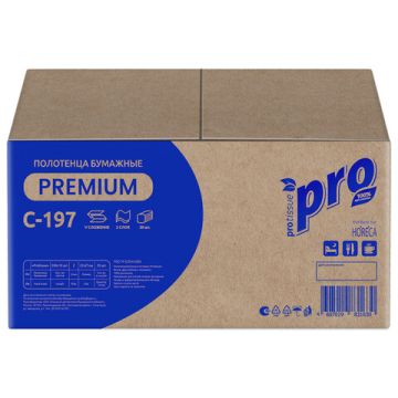Полотенца бумажные 2сл 200л белые 22х21см V-сложениеPROtissue (H3) PREMIUM 1/1 (Клиент)