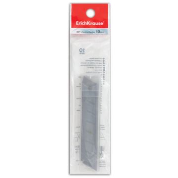 Лезвия для ножей 18мм 10шт толщина лезвия 0,5мм в пластик. пенал ERICH KRAUSE 1/24/288