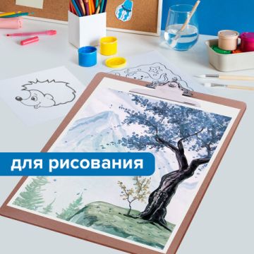 Доска-планшет с прижимом А3 32х46см МДФ BRAUBERG ECO 1/24 (клиент)