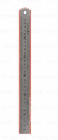 Линейка 30см металлическая BRAUBERG 1/20/200