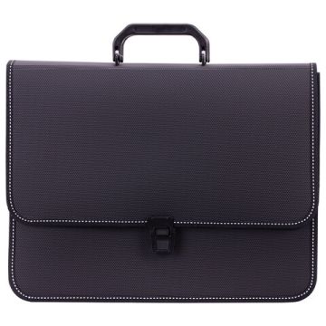 Портфель пласт. BRAUBERG котракт А4 370*280*120 мм, 2 отделения, черный 1/15 (клиент)