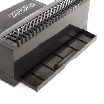 Переплетная машина д/пласт. пружины BRAUBERG пробив. 12л, сшив. до 450л 1/4 (Клиент)