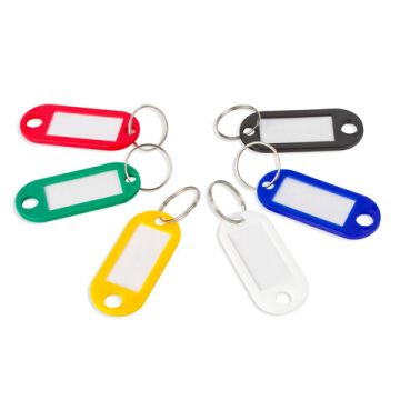 Брелоки для ключей 50мм инфо-окно 30х15мм (100шт) STAFF 1/8/48