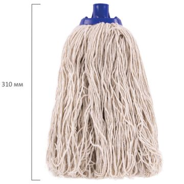 Насадка МОП веревочная 31х20см для швабры ЛАЙМА хлопок, еврорезьба (швабра 601470) 1/48 (клиент)