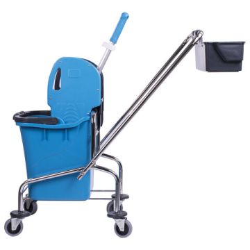 Тележка уборочная BRABIX 1 съемное ведро 25л мех отжим корзина 1/1 (клиент)