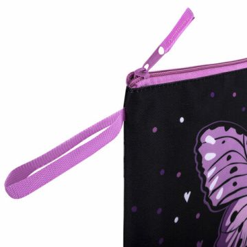 Папка для тетрадей А4 1отделение, полиэстер, на молнии с ручкой Flower BRAUBERG 1/12/96