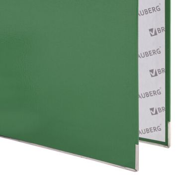 Папка-регистратор А4 50мм BRAUBERG прочная с уголком зеленая покр пластик 1/5 (Клиент)