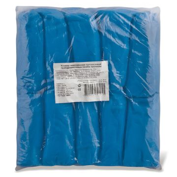 Чехол для обуви бахилы особо прочные (50пар) текстурир., 40х15 см, 70 мк, 6 г, ПВД 1/40 (Вывод)